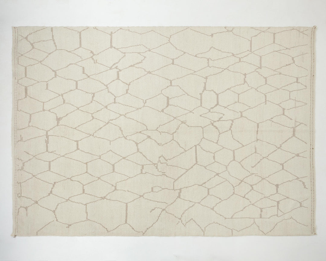 Beige Oushak Rug 9' x 12' 6" | No. VR43598