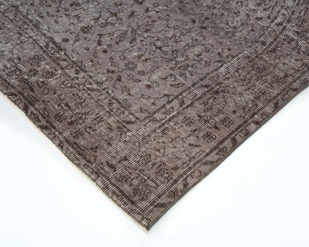 Gray Oushak Rug 8' 10" x 5' 4" | No. VR35693