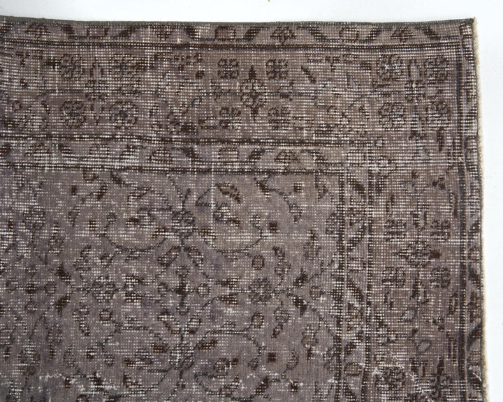 Gray Oushak Rug 8' 10" x 5' 4" | No. VR35693