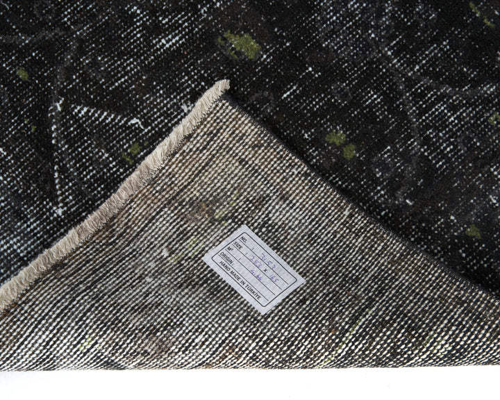 Black Oushak Rug 9' 3" x 5' 5" | No. VR16419