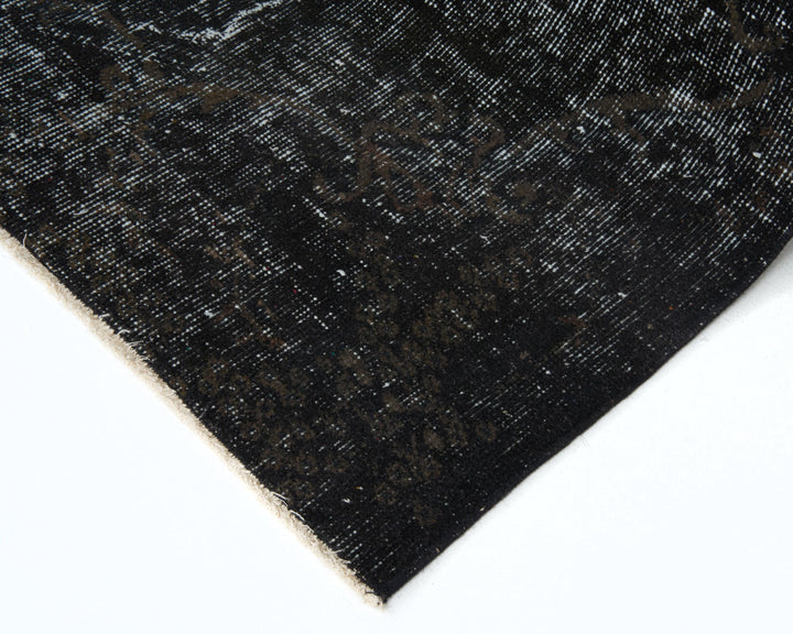 Black Vintage Turkish Rug 6' x 7' 9" | No. VR48579