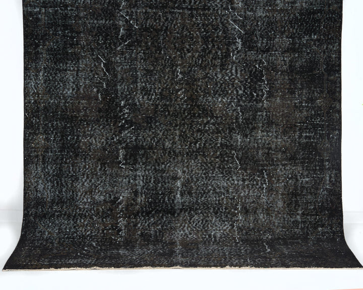 Black Vintage Turkish Rug 6' x 7' 9" | No. VR48579