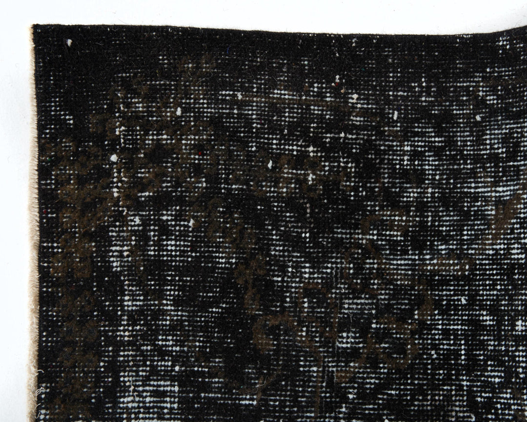 Black Vintage Turkish Rug 6' x 7' 9" | No. VR48579