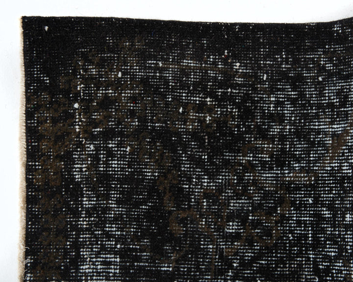 Black Vintage Turkish Rug 6' x 7' 9" | No. VR48579