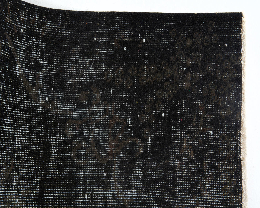 Black Vintage Turkish Rug 6' x 7' 9" | No. VR48579