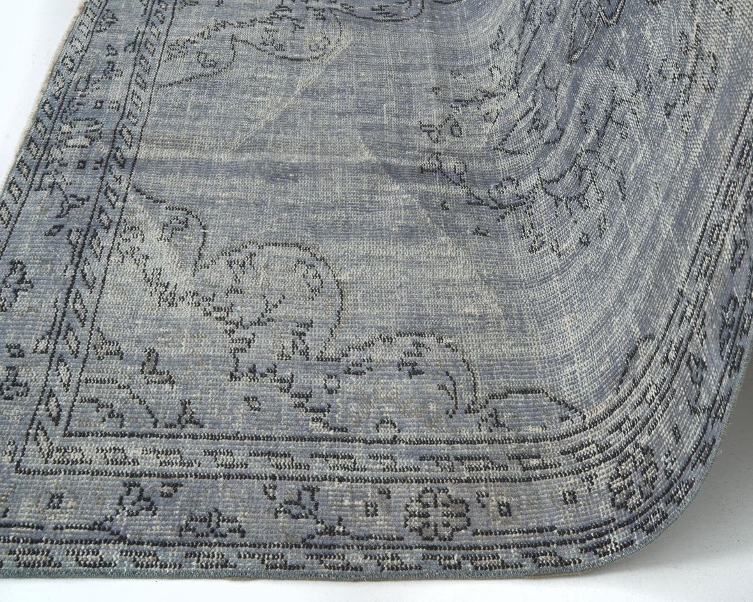 Gray Oushak Rug 8' 11" x 5' 2" | No. VR81347