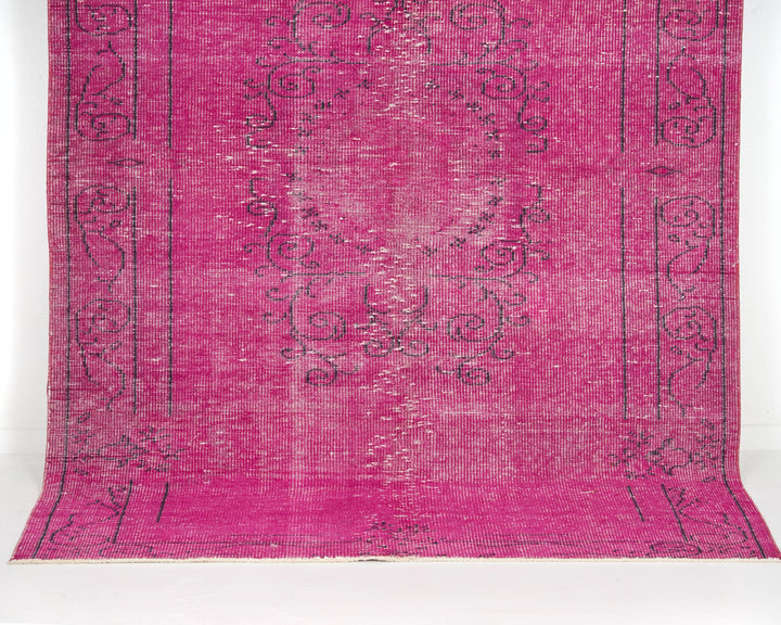 Pink Vintage Turkish Rug 5' 4" x 8' 4" | No. VR99578