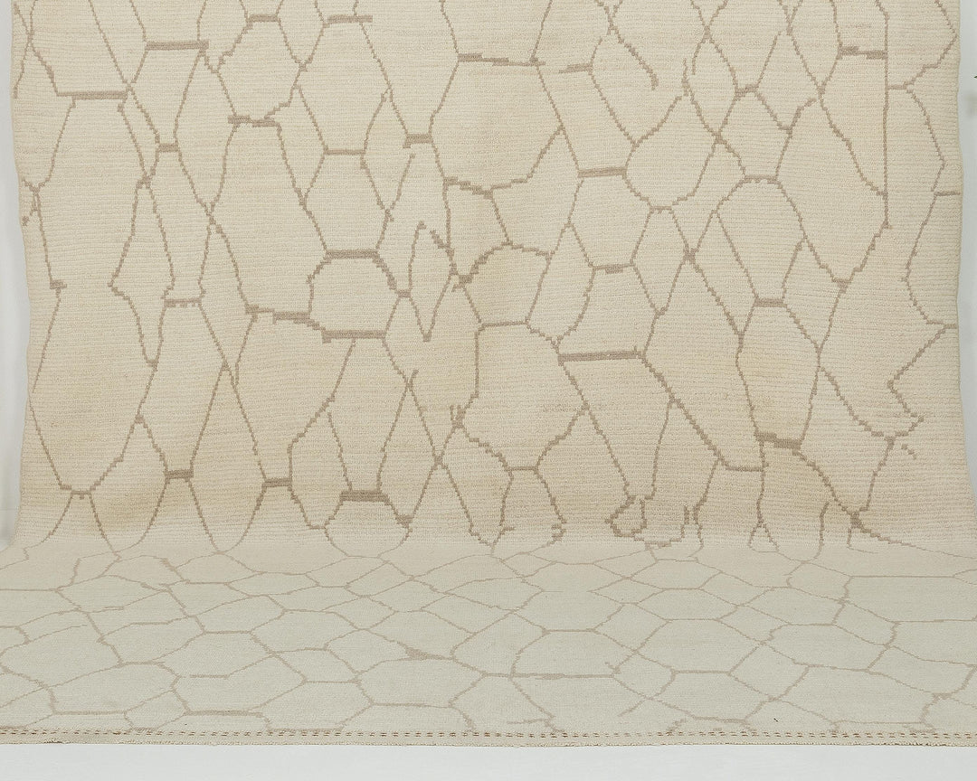 Beige Oushak Rug 9' x 12' 6" | No. VR43598