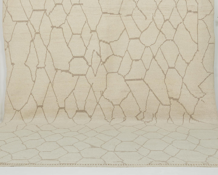 Beige Oushak Rug 9' x 12' 6" | No. VR43598