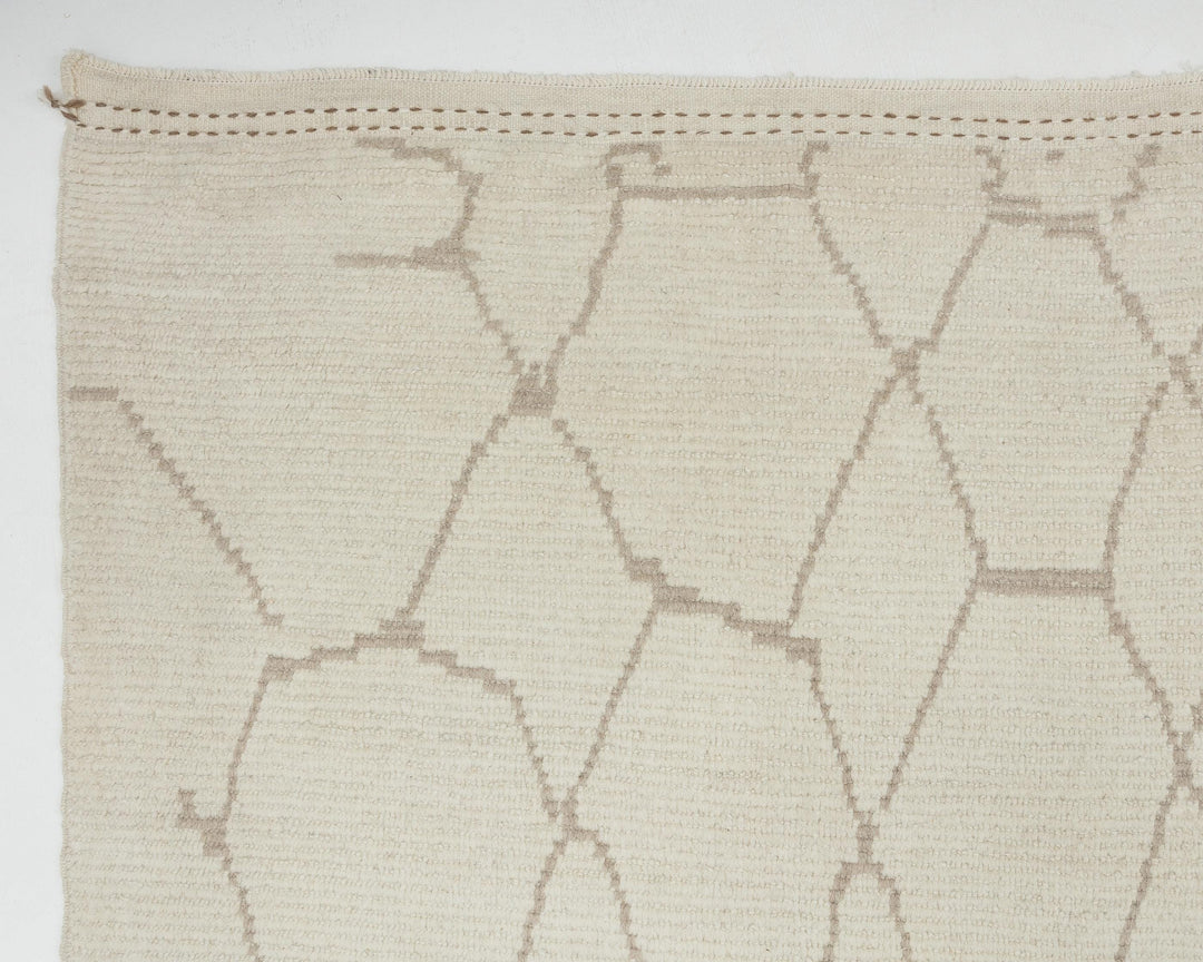 Beige Oushak Rug 9' x 12' 6" | No. VR43598