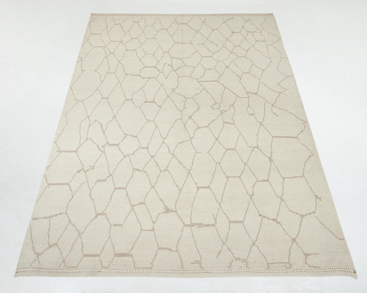 Beige Oushak Rug 9' x 12' 6" | No. VR43598