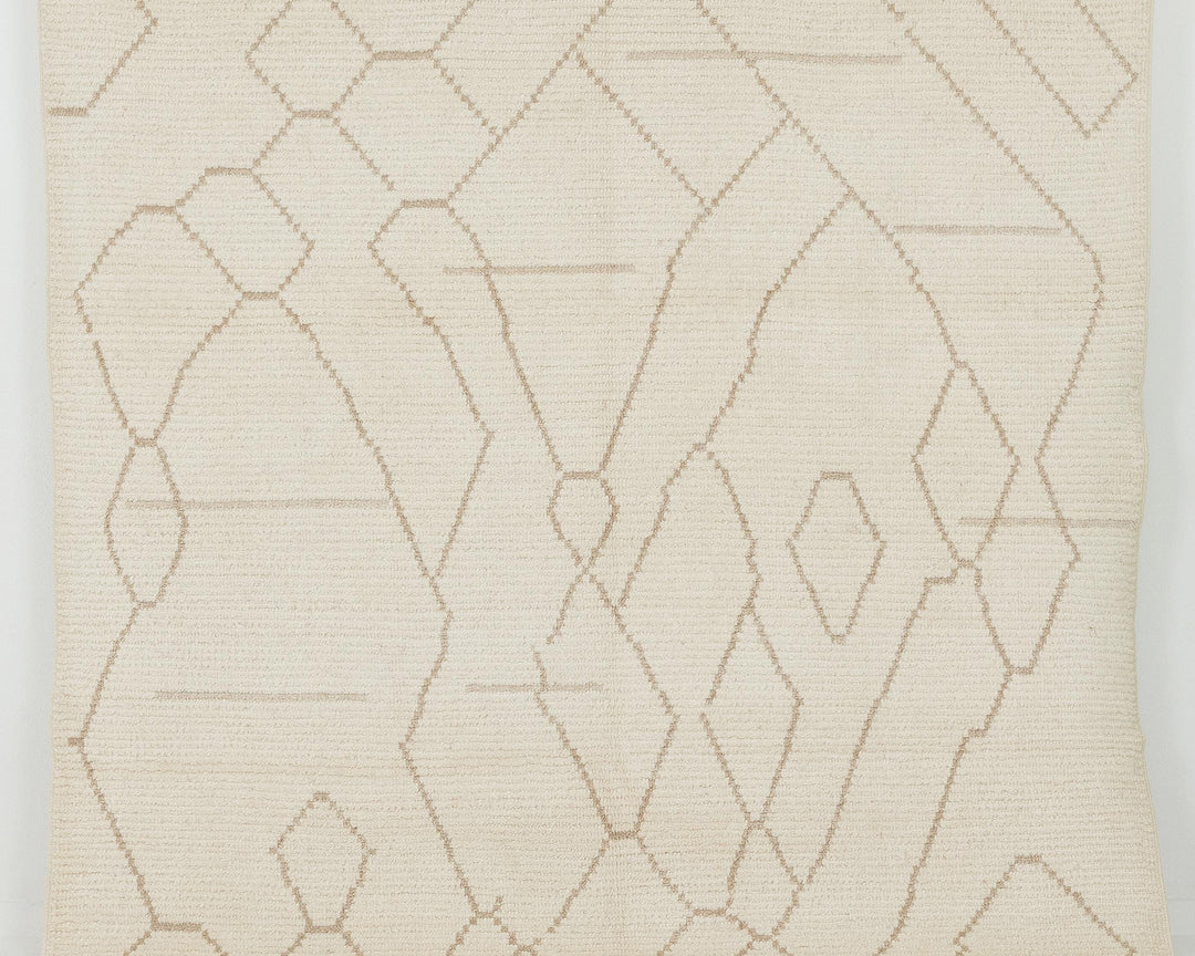 Beige Oushak Rug 6' 9" x 10' | No. VR85509