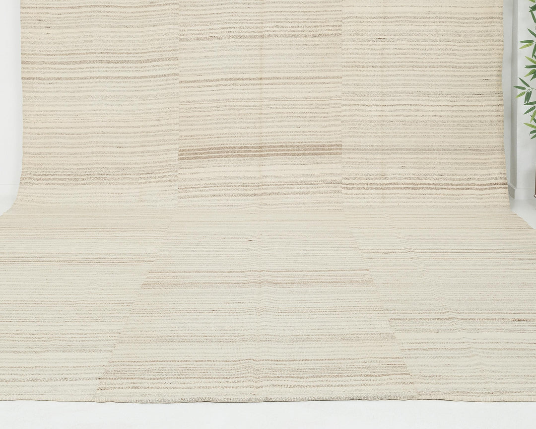 Beige Kilim Rug 13' 7" x 10' | No. VR41682