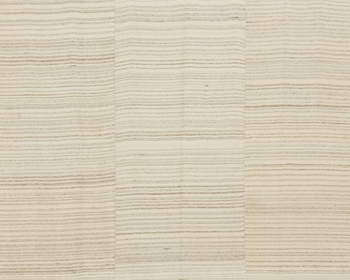 Beige Turkish Kilim Rug 10' 1" x 13' 4" Flat-Weave detail