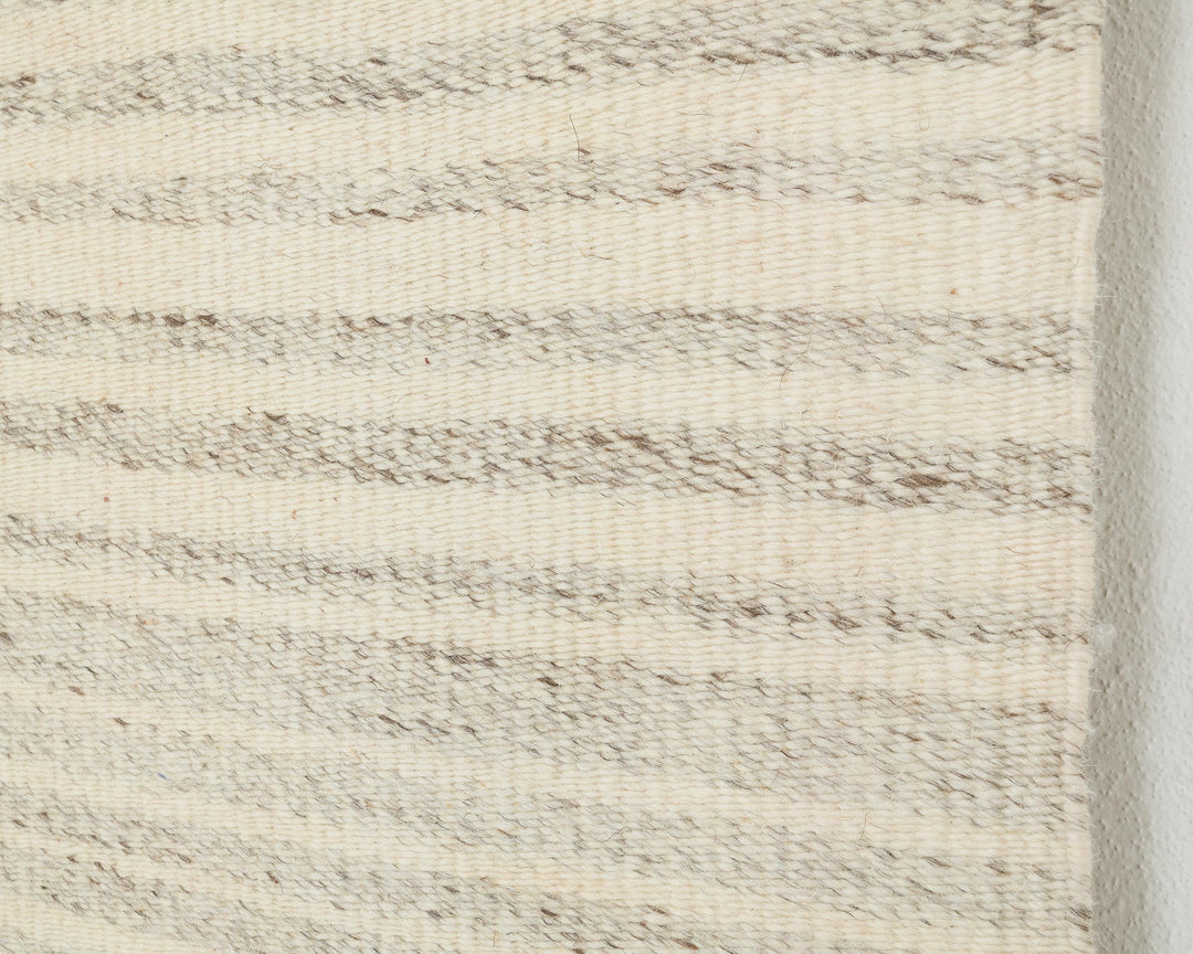 Beige Turkish Kilim Rug 10' 1" x 13' 4" Flat-Weave close-up