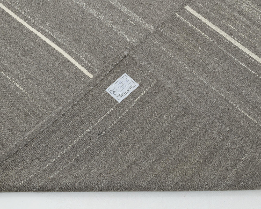 Gray Kilim Rug 9' 5" x 12' 10" | No. VR64987