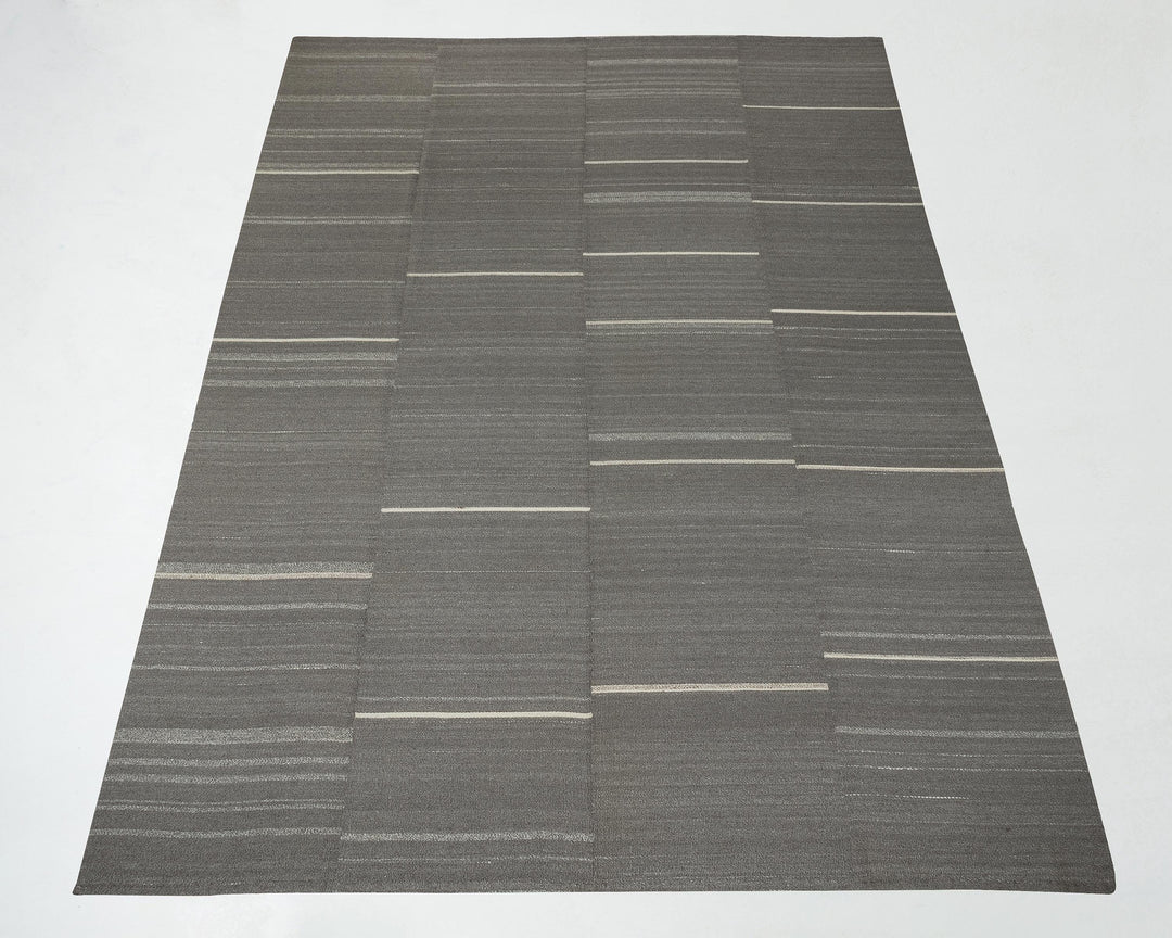 Gray Kilim Rug 9' 5" x 13' 2" | No. VR91887