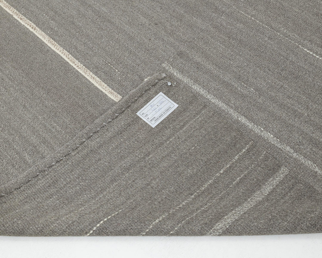 Gray Kilim Rug 9' 5" x 13' 2" | No. VR91887
