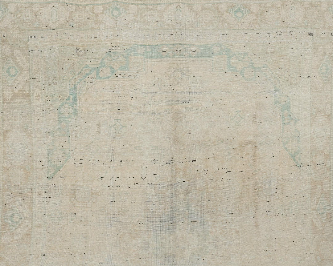 Beige Oushak Rug 9' 6" x 12' 2" | No. VR57867