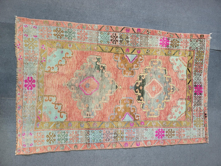 Turkish Oushak Rug 3' 9" x 6' 1" Hand-Knotted view 9
