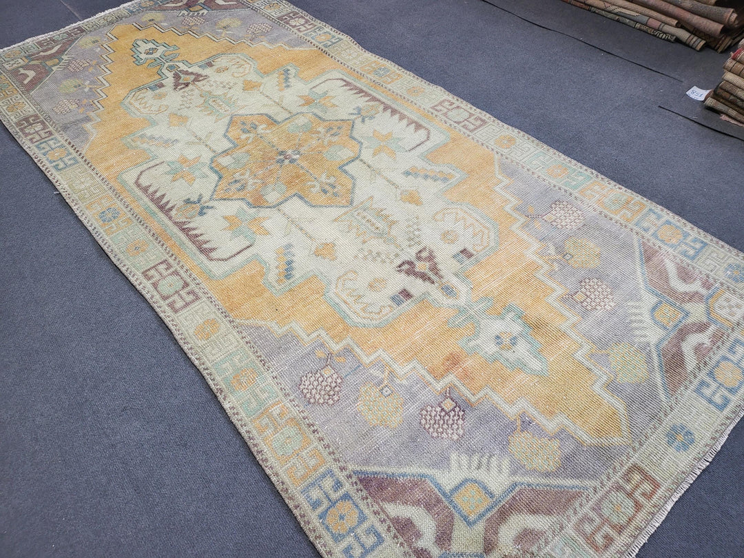 Turkish Oushak Rug 4' x 8' 4" Hand-Knotted