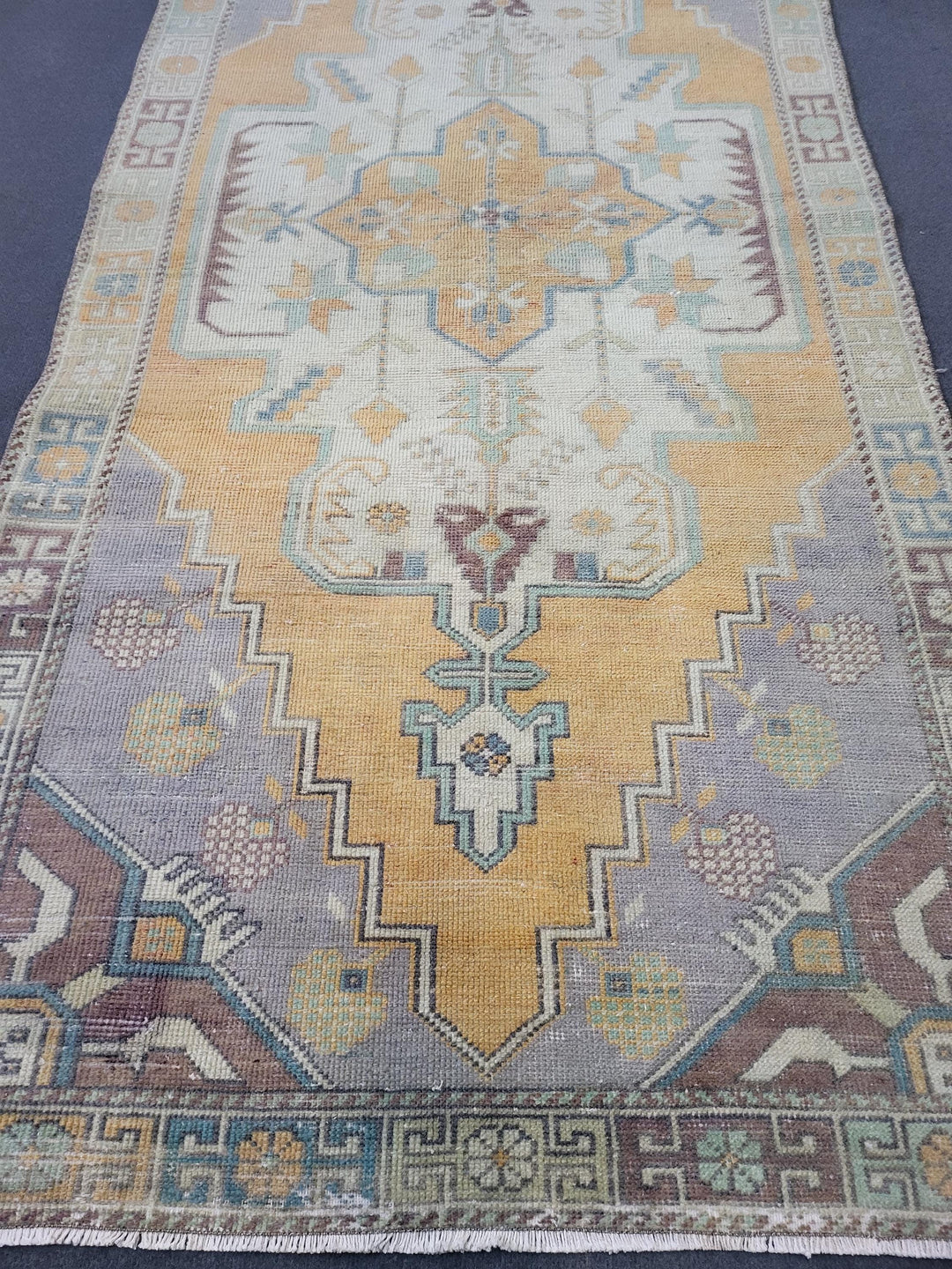 Turkish Oushak Rug 4' x 8' 4" Hand-Knotted view 9