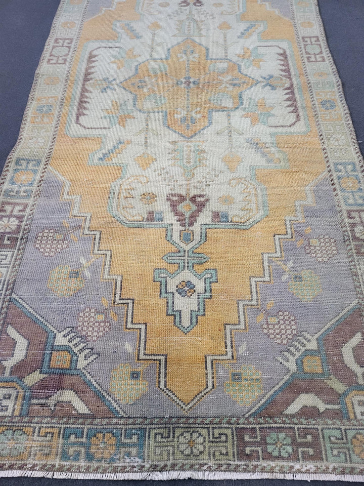 Turkish Oushak Rug 4' x 8' 4" Hand-Knotted view 9