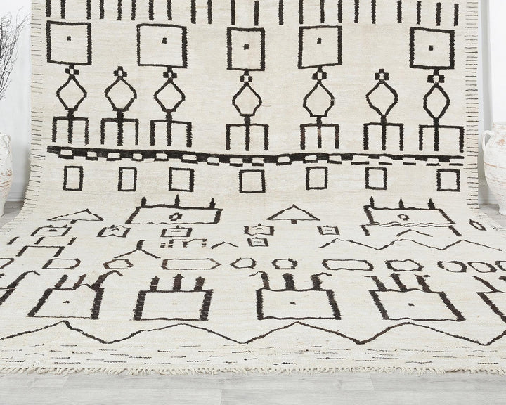 Black Kilim Rug 9' 10" x 12' 1" | No. VR19506