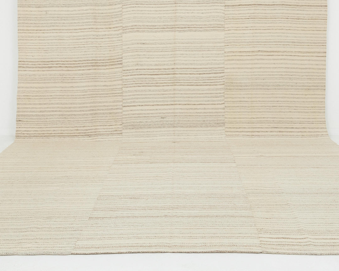 Beige Turkish Kilim Rug 10' 1" x 13' 4" Flat-Weave view