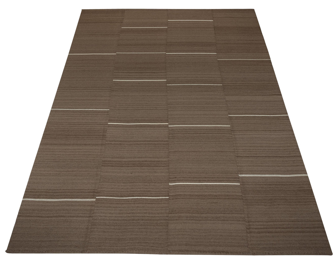 Brown Kilim Rug 9' 6" x 13' 6" | No. VR51422