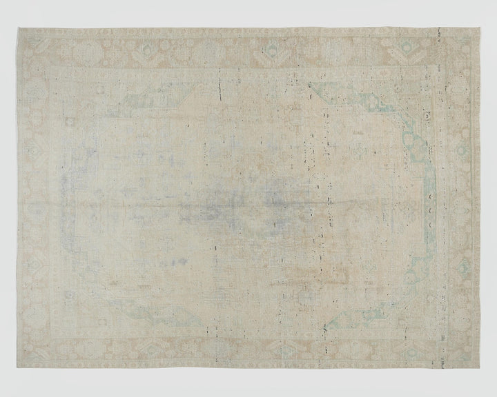 Beige Oushak Rug 9' 6" x 12' 2" | No. VR57867