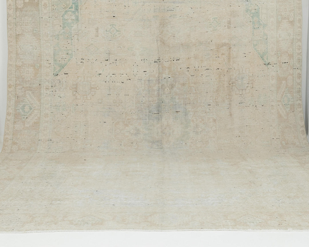 Beige Oushak Rug 9' 6" x 12' 2" | No. VR57867
