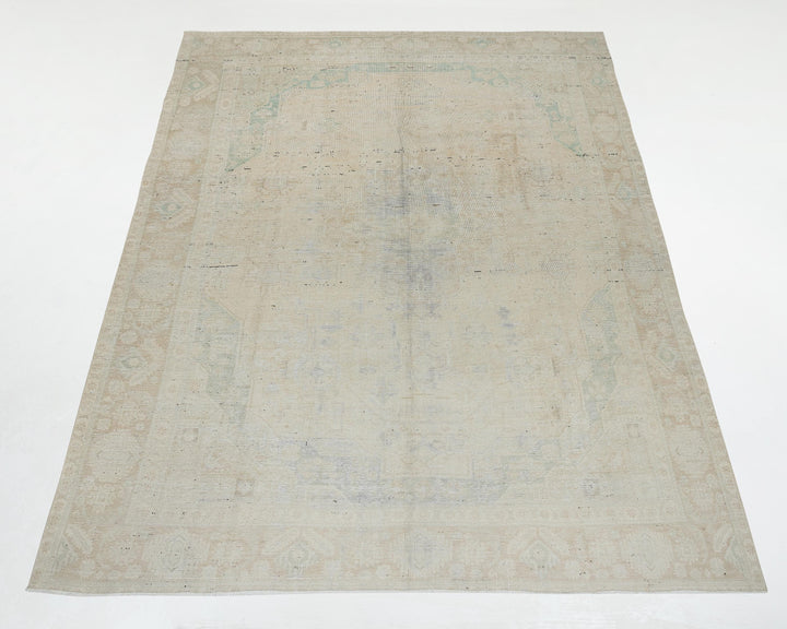 Beige Oushak Rug 9' 6" x 12' 2" | No. VR57867