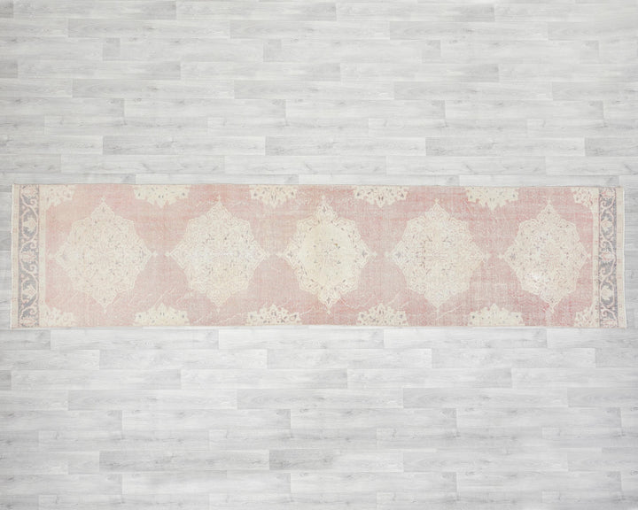 Pink Runner Rug 12' 2" x 2' 11" | No. VR21296