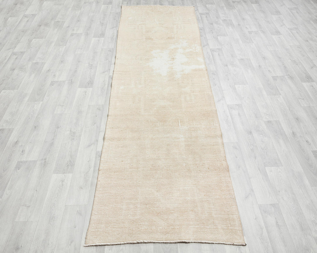 Beige Runner Rug 3' 1" x 11' 6" | No. VR40005