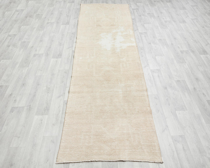 Beige Runner Rug 3' 1" x 11' 6" | No. VR40005