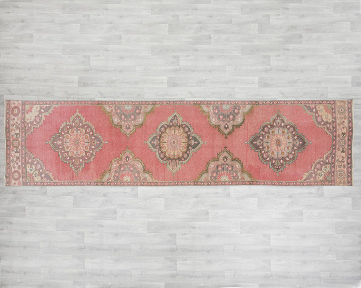Pink Runner Rug 3' 2" x 12' 5" | No. VR65165