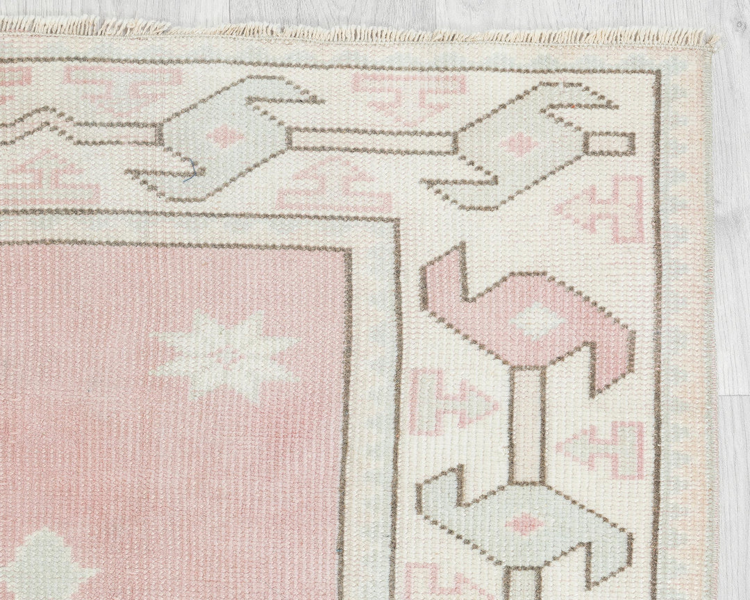Beige Oushak Rug 2' 7" x 6' 2" | No. VR24132
