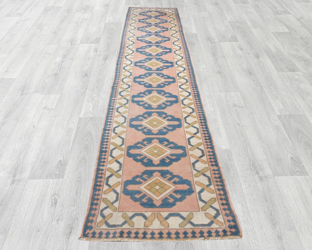Pink Runner Rug 2' 6" x 12' 10" | No. VR76106