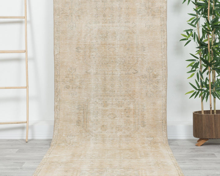 Beige Runner Rug 3' 1" x 11' 2" | No. VR36641