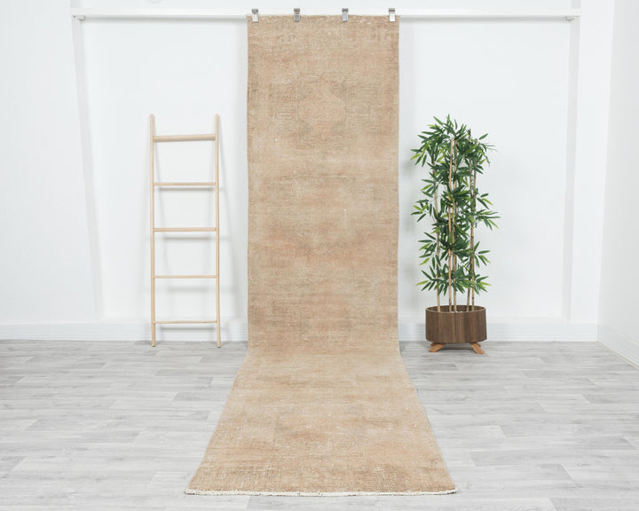 Beige Runner Rug 3' 1" x 12' 7" | No. VR78045