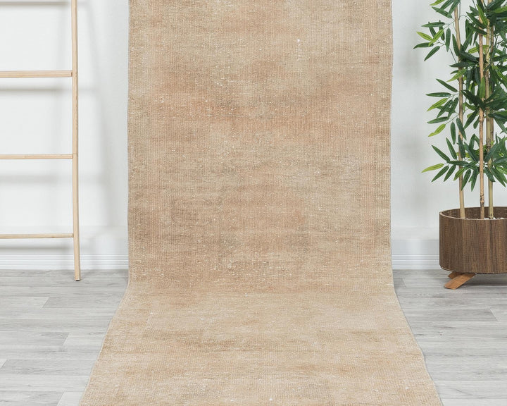 Beige Runner Rug 3' 1" x 12' 7" | No. VR78045