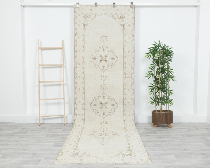Beige Runner Rug 3' 5" x 11' 4" | No. VR75966