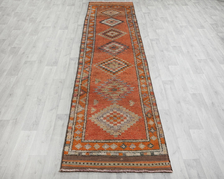 Orange Runner Rug 11' 10" x 2' 7" | No. VR35268