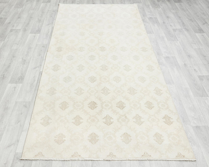 Neutral Oushak Rug 3' 8" x 9' | No. VR14799