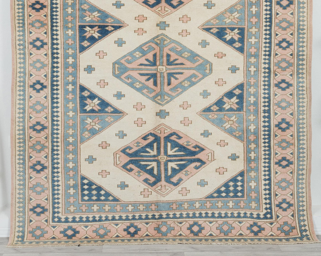 Neutral Oushak Rug 6' 11" x 5' 9" | No. VR34616