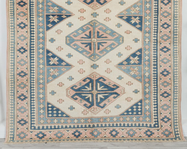 Neutral Oushak Rug 6' 11" x 5' 9" | No. VR34616