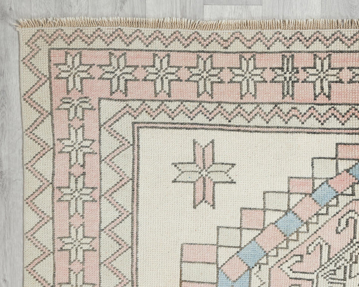 Pastel Oushak Rug 8' 8" x 5' 1" | No. VR50337