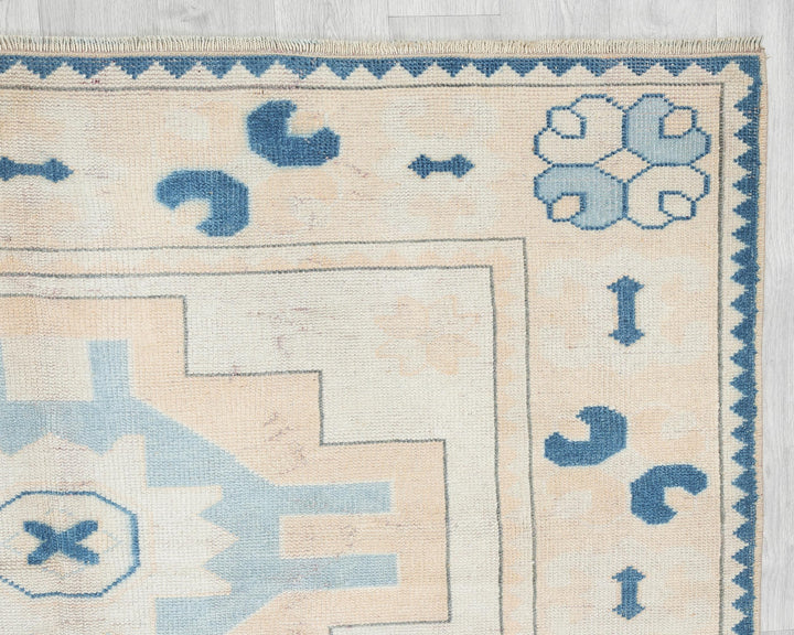 Beige Oushak Rug 5' 7" x 7' 10" | No. VR11602