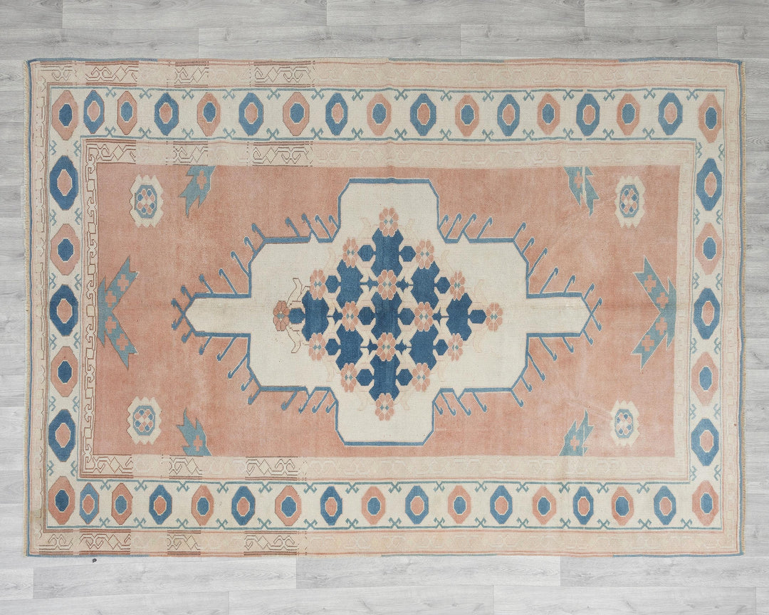 Pastel Oushak Rug 6' 7" x 8' 10" | No. VR51668
